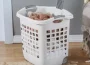 Laundry basket with wheels